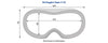 Babiators White and Blue Mirrored Ski Goggles