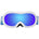 Babiators_Babiators White and Blue Mirrored Ski Goggles_Headwear