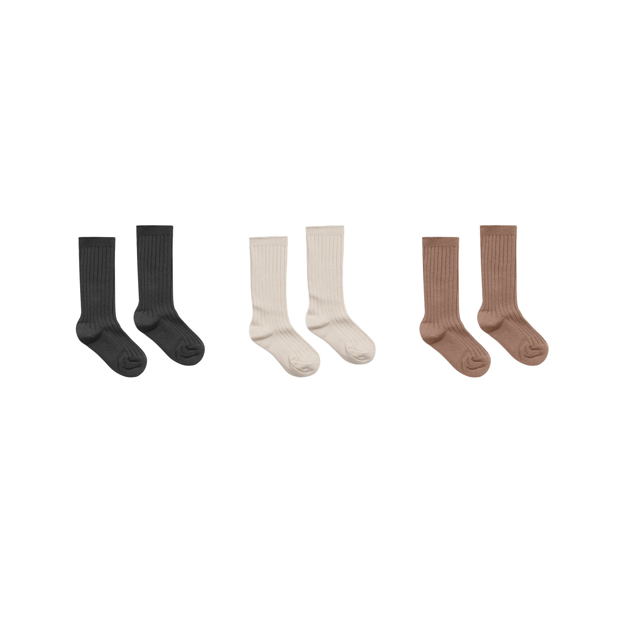 Rylee + Cru_Rylee + Cru Ribbed Socks 3 pack_Underwear