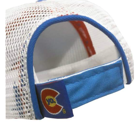 Yo Colorado_Lil Nugget Trucker Hat Red and Blue Toddler_Headwear