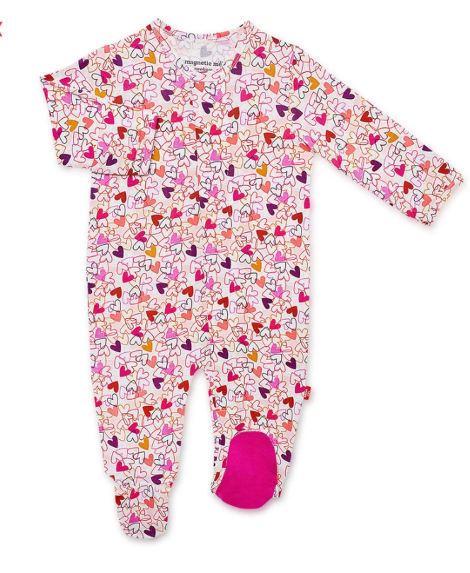 Magnetic Me_Magnetic Me Hear to Heart Modal Footie_One-Pieces