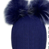 Maniere_Adult Double Fur Pom Pom Hat_Headwear