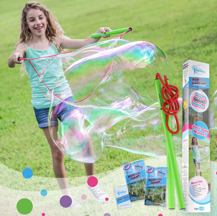 South Beach Bubble_Giant Bubble Kit: Big Bubble Wand and Concentrate_