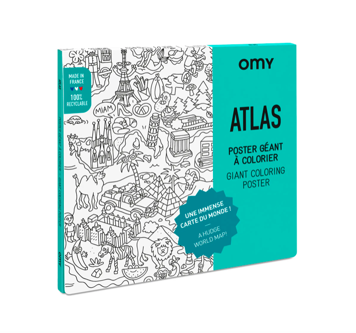 Omy_Omy Atlas Travel Poster_Arts & Crafts