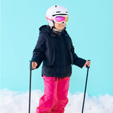 Babiators_Babiators White and Pink Mirrored Ski Goggles_Headwear