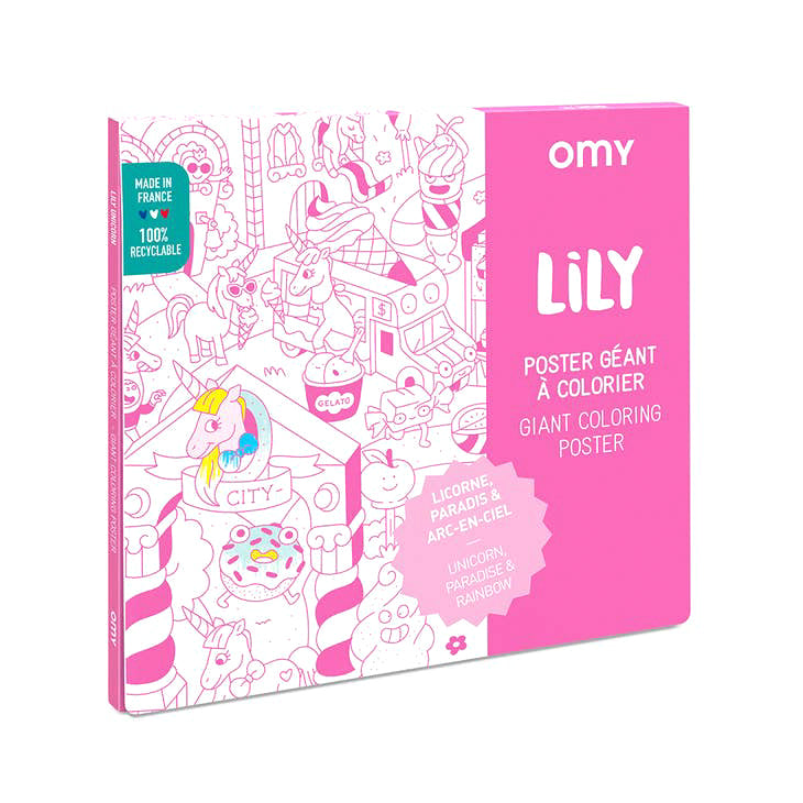 Omy_OMY Giant Unicorn Coloring Poster_Arts & Crafts